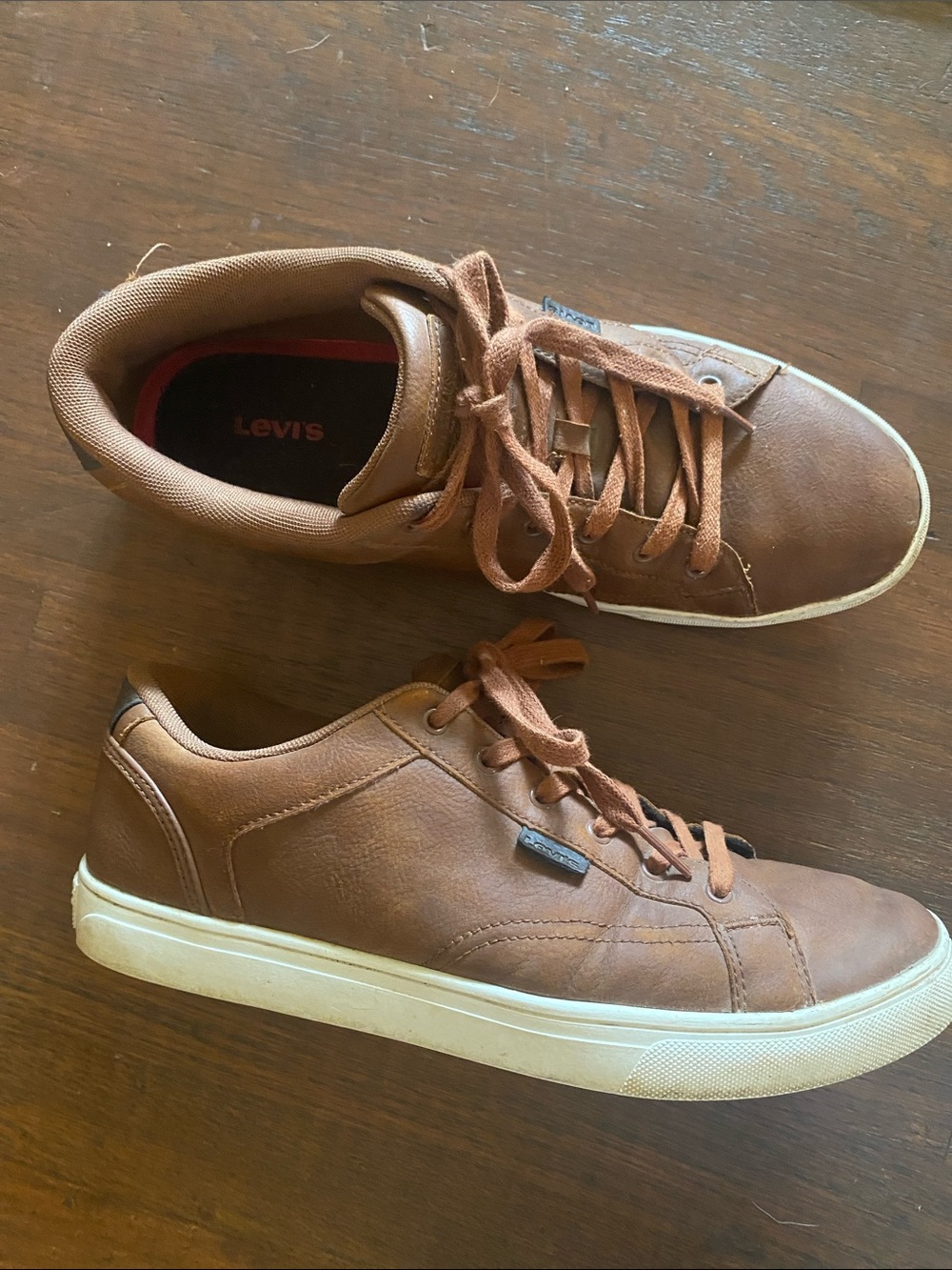 Levi's Men's Brown Low-Top Lace-Up Sneakers